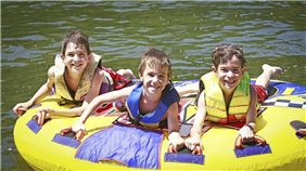 Swimming at Olympic Valley, California
