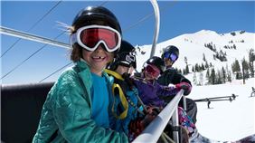 Family Chairlift Ride at Palisades Tahoe Lodge