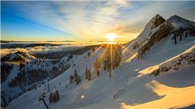 Winter in Palisades Tahoe Lodge