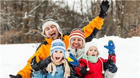 Family Sledding Tahoe
